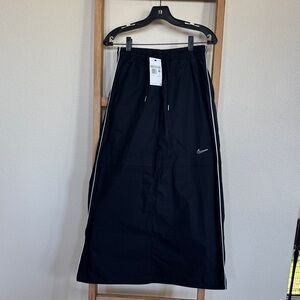 Nike Black Maxi Skirt with White Piping